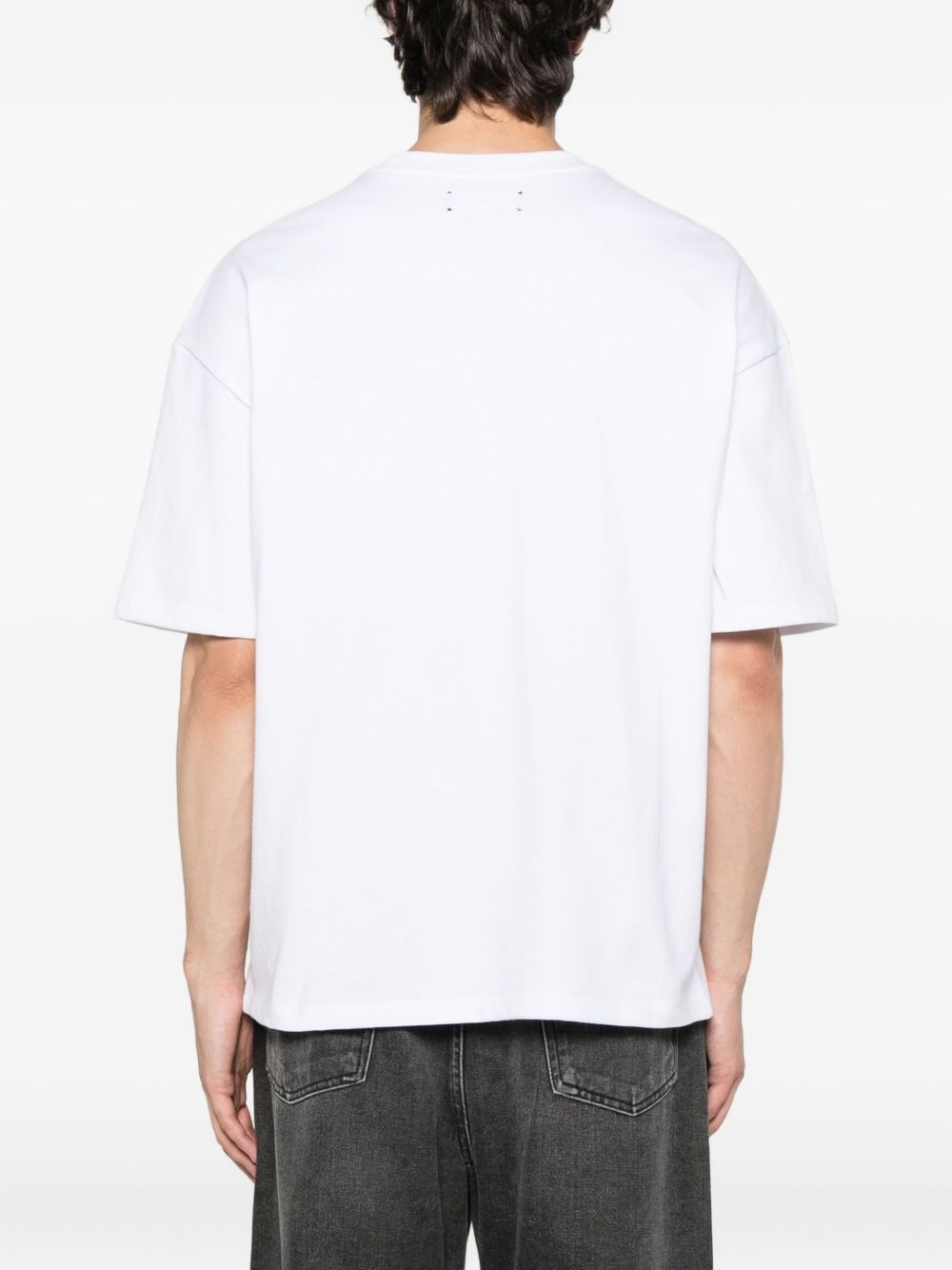 logo-embroidered T-shirt - 3