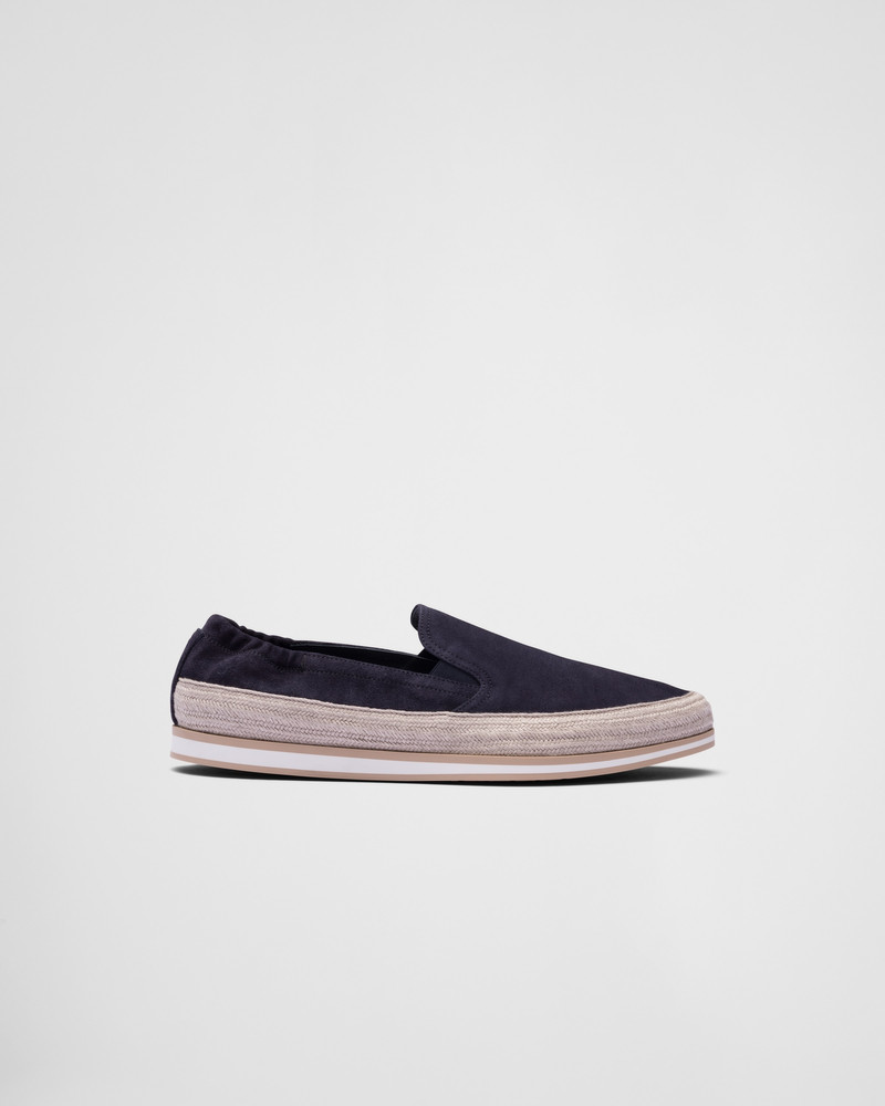 Prada Suede slip-ons outlook