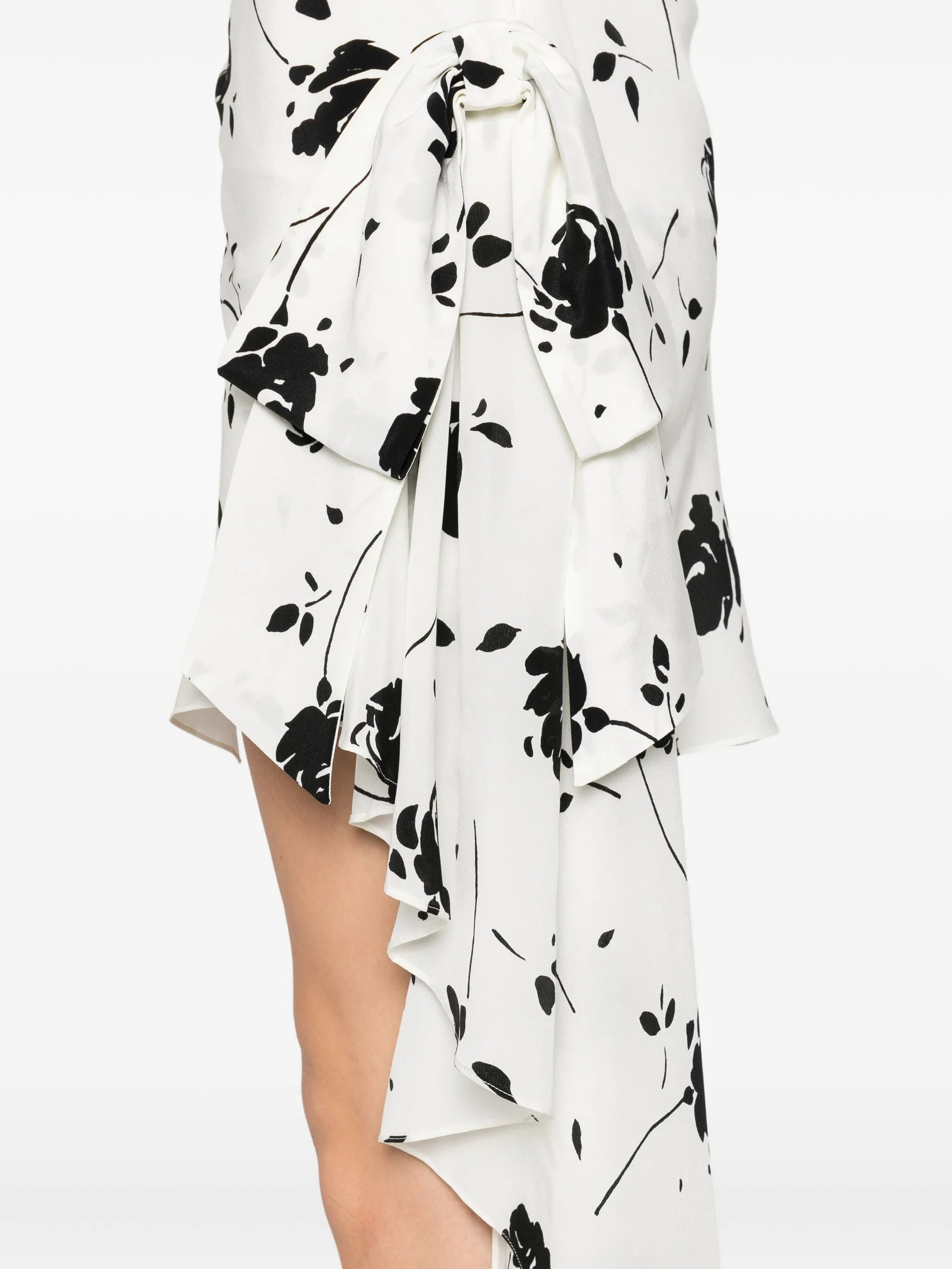 floral-print one-shoulder dress - 5
