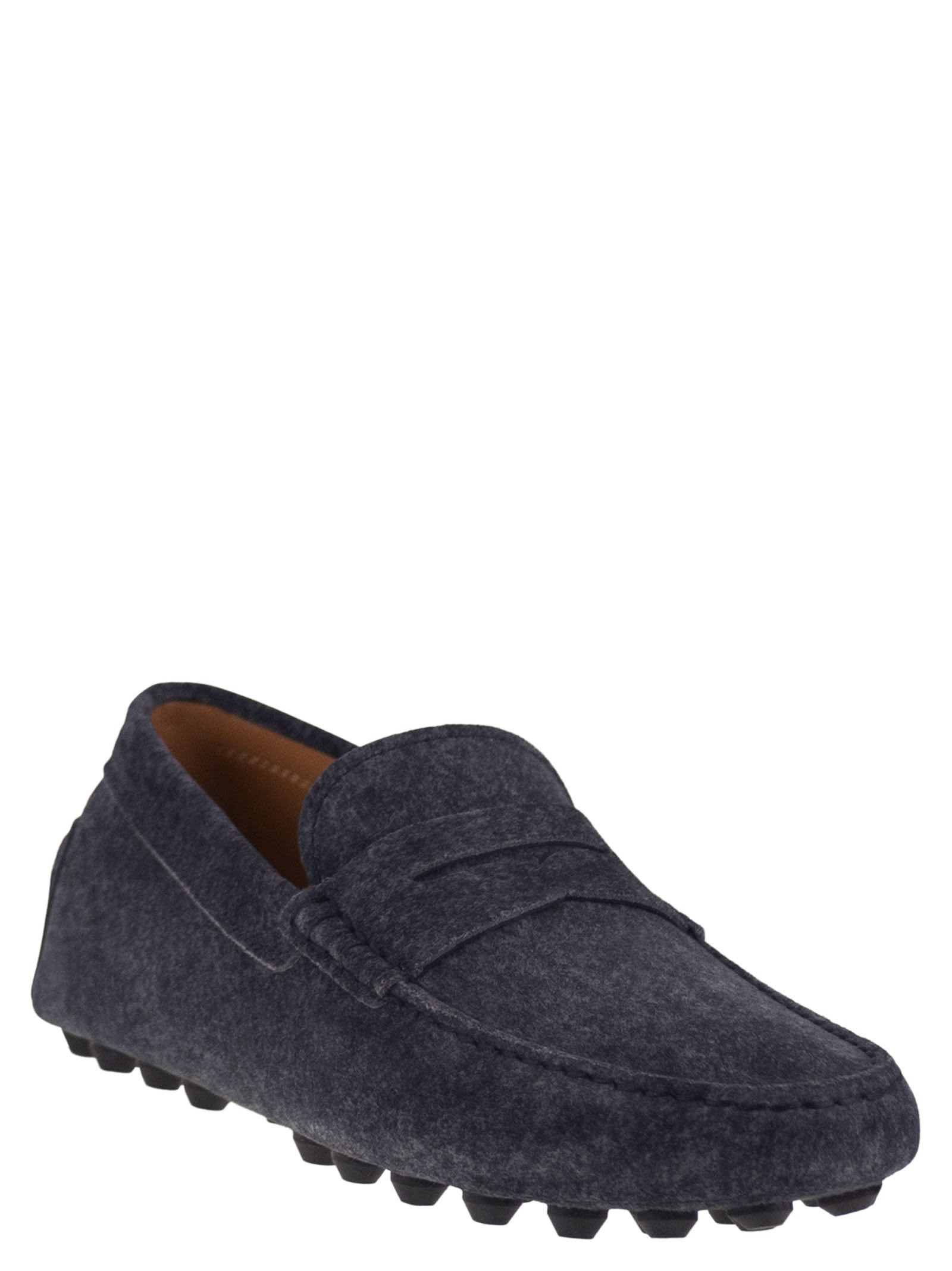 Tod's Men Gommino Bubble Sole In Suede Leather - 2