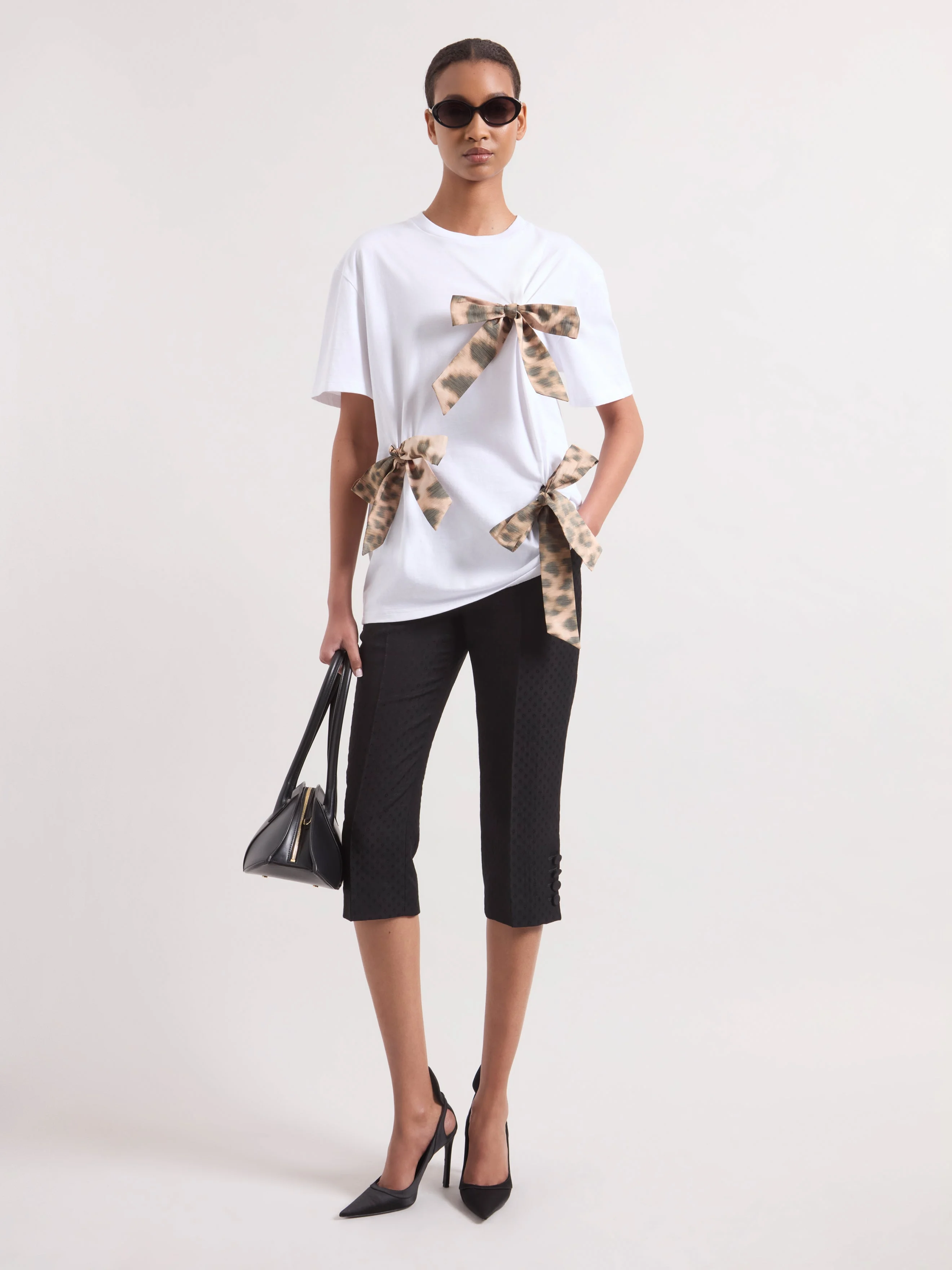 White Bow T-Shirt - 1