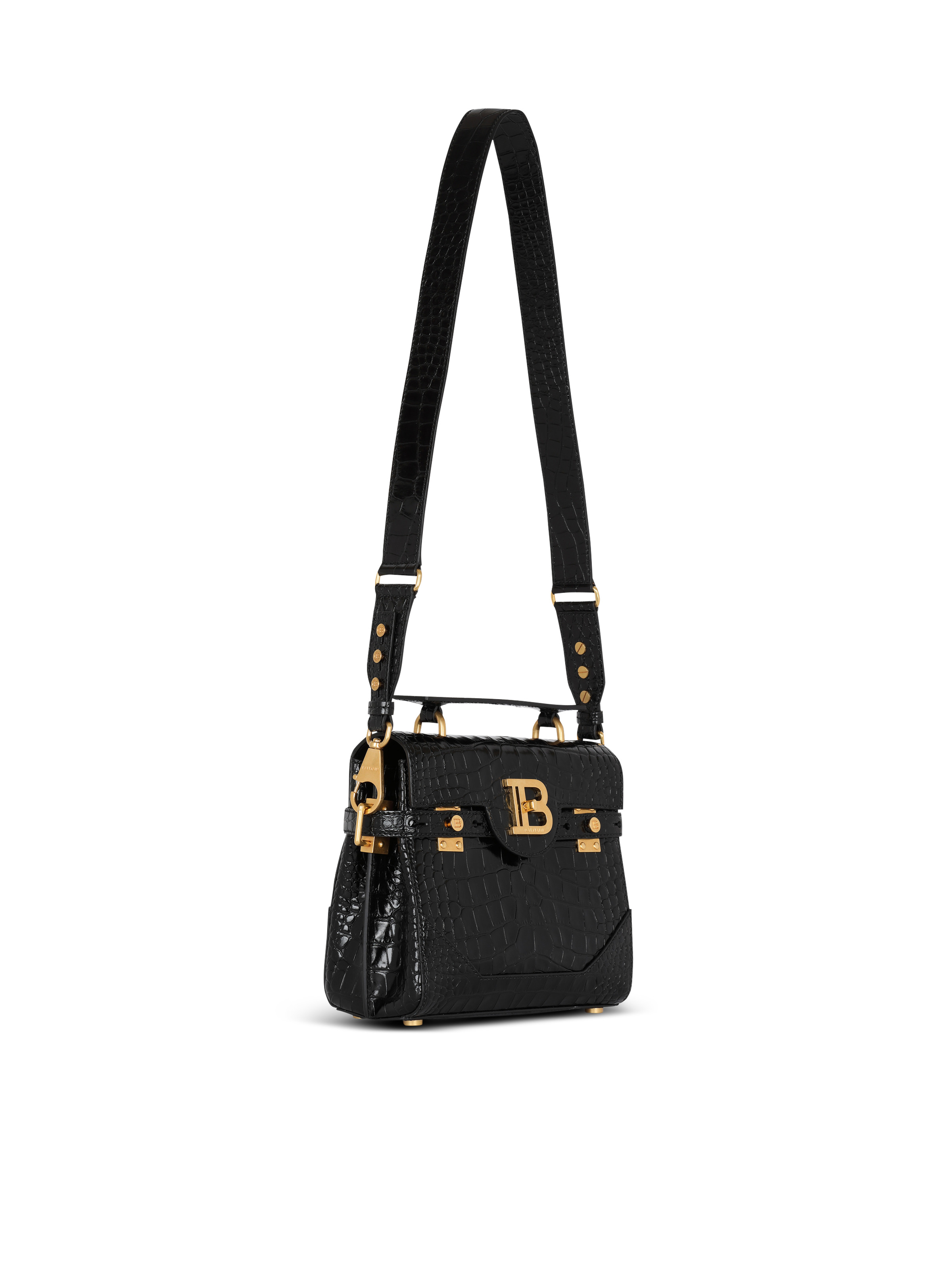 B-Buzz 23 bag in crocodile-print leather - 3