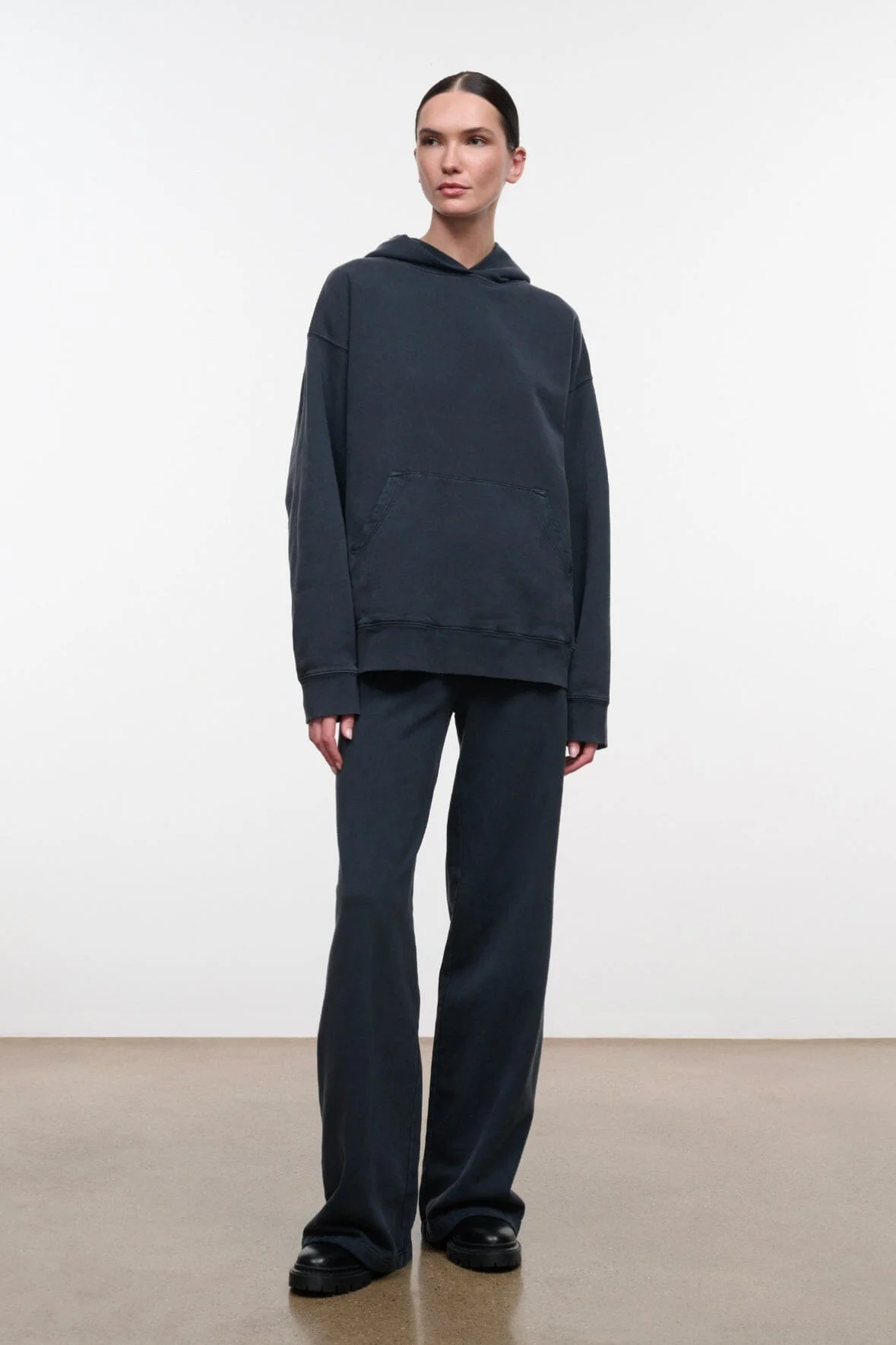 STAUD STROLL TERRY PANT WASHED BLACK - 1
