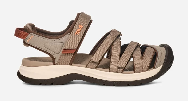 Women's Tirra Sport Closed-Toe Hiking Sandal in Dune/Terracotta - 1