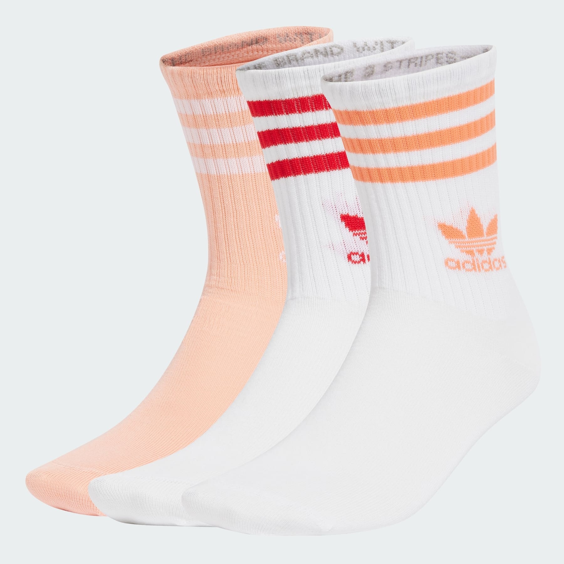 Mid Cut Crew Socks 3 Pairs - 1