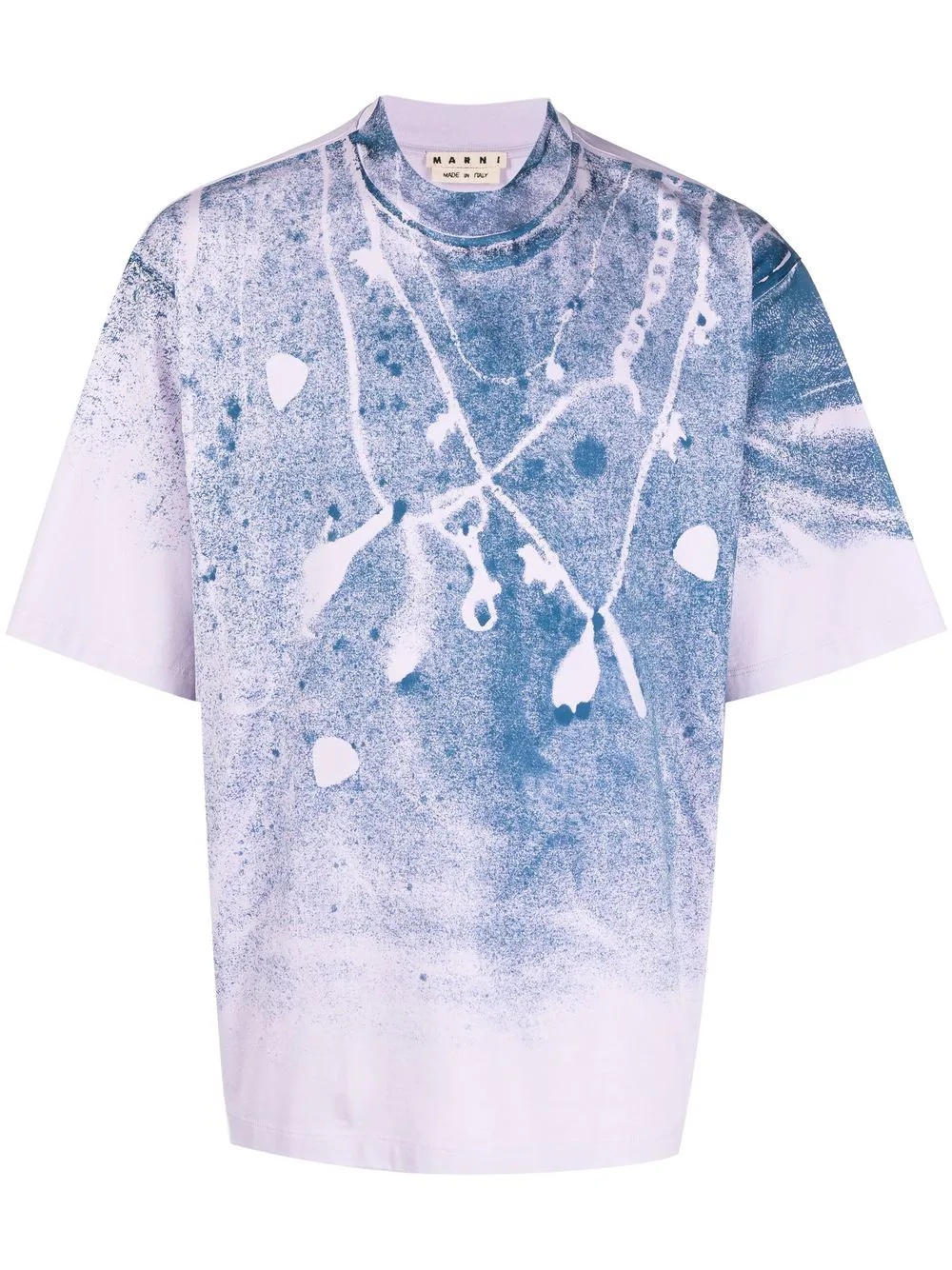 paint splatter-print T-shirt - 1