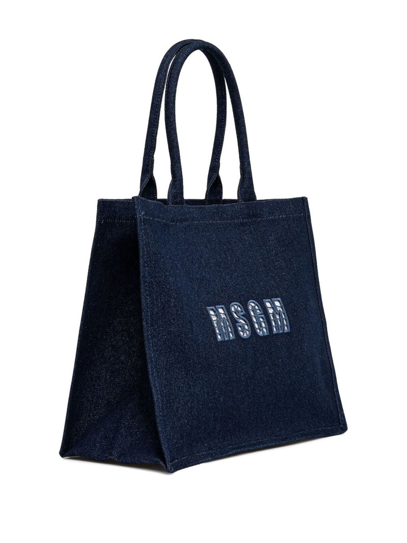 MSGM logo-appliqué tote bag outlook