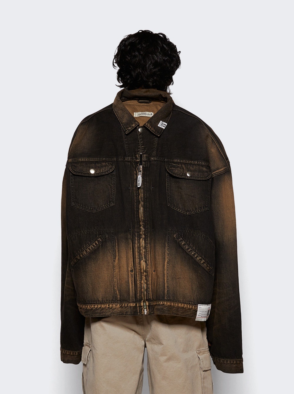 Both Fronts Denim Jacket Black - 5