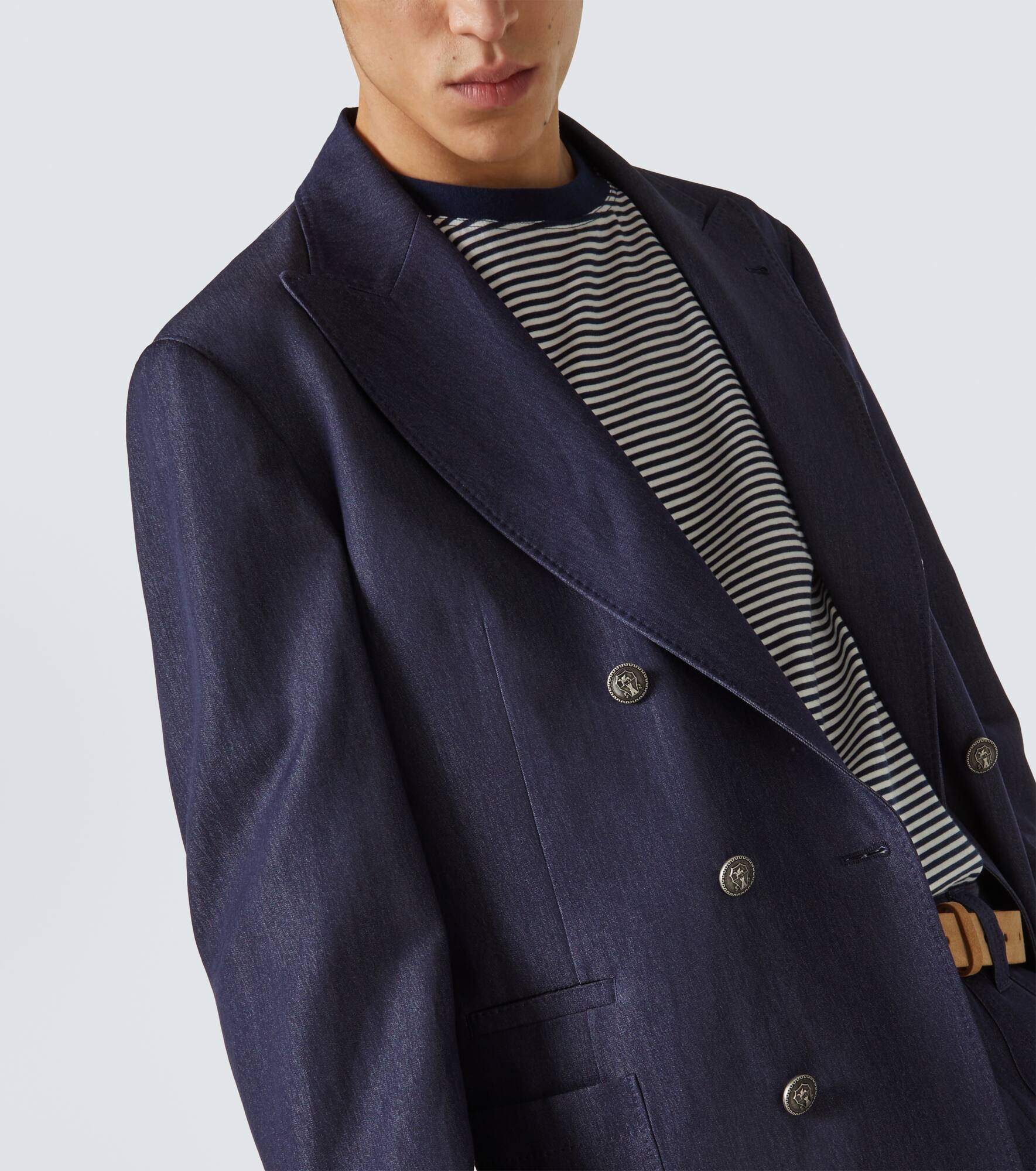 Wool, hemp, and silk suit jacket - 6