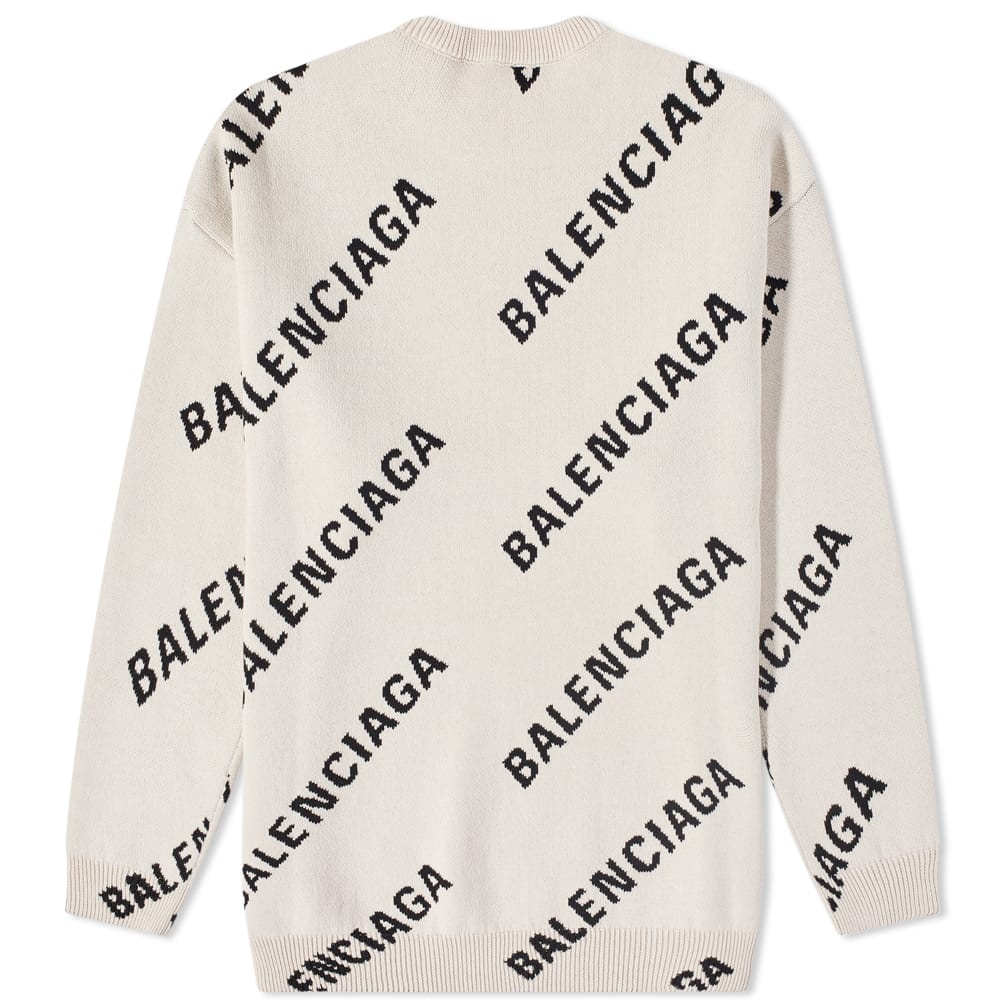 Balenciaga All Over Logo Knit - 2