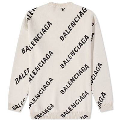 BALENCIAGA Balenciaga All Over Logo Knit outlook