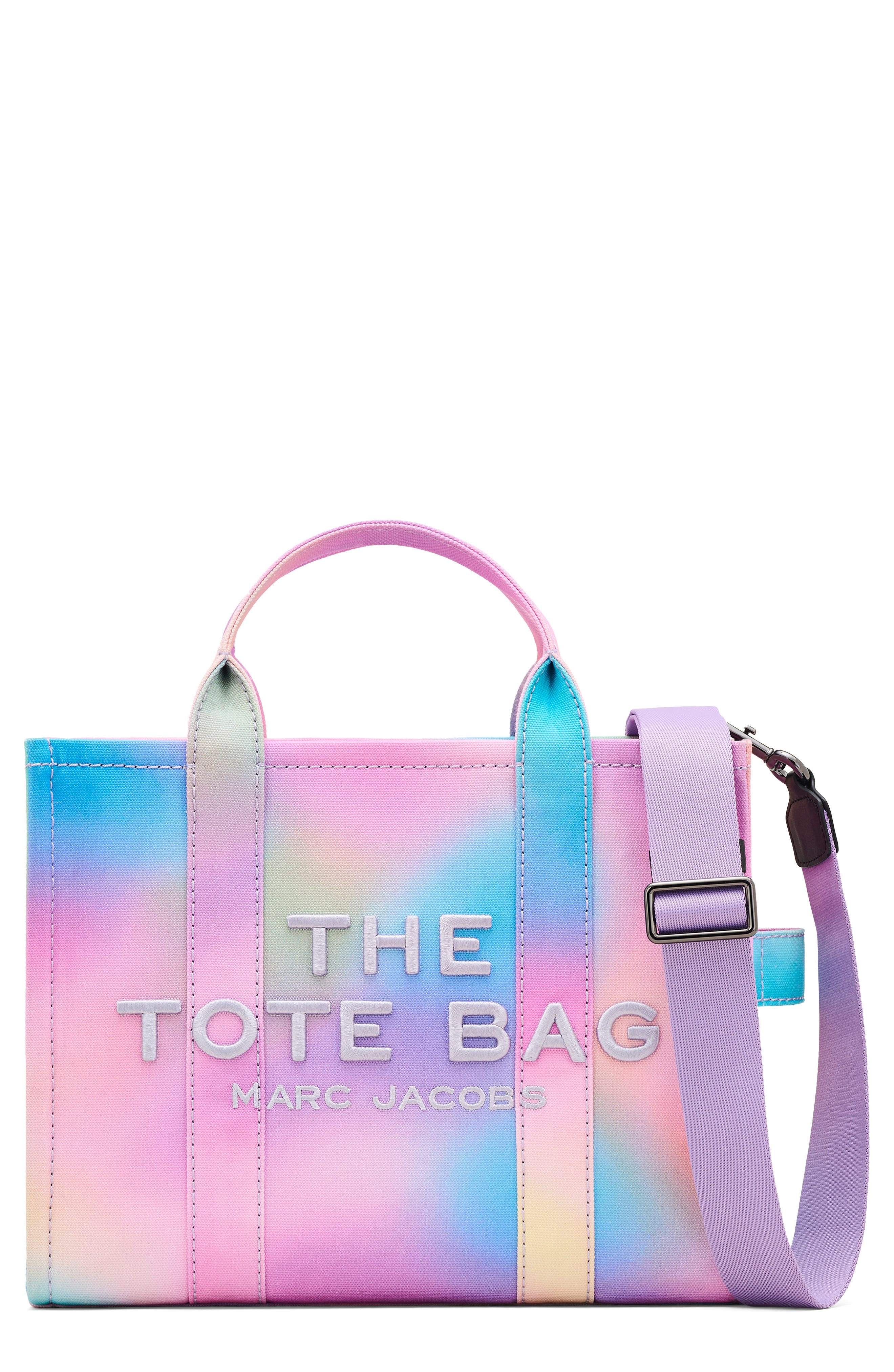 Marc Jacobs The Airbrush Canvas Medium Tote Bag in Blue Multi at Nordstrom - 1