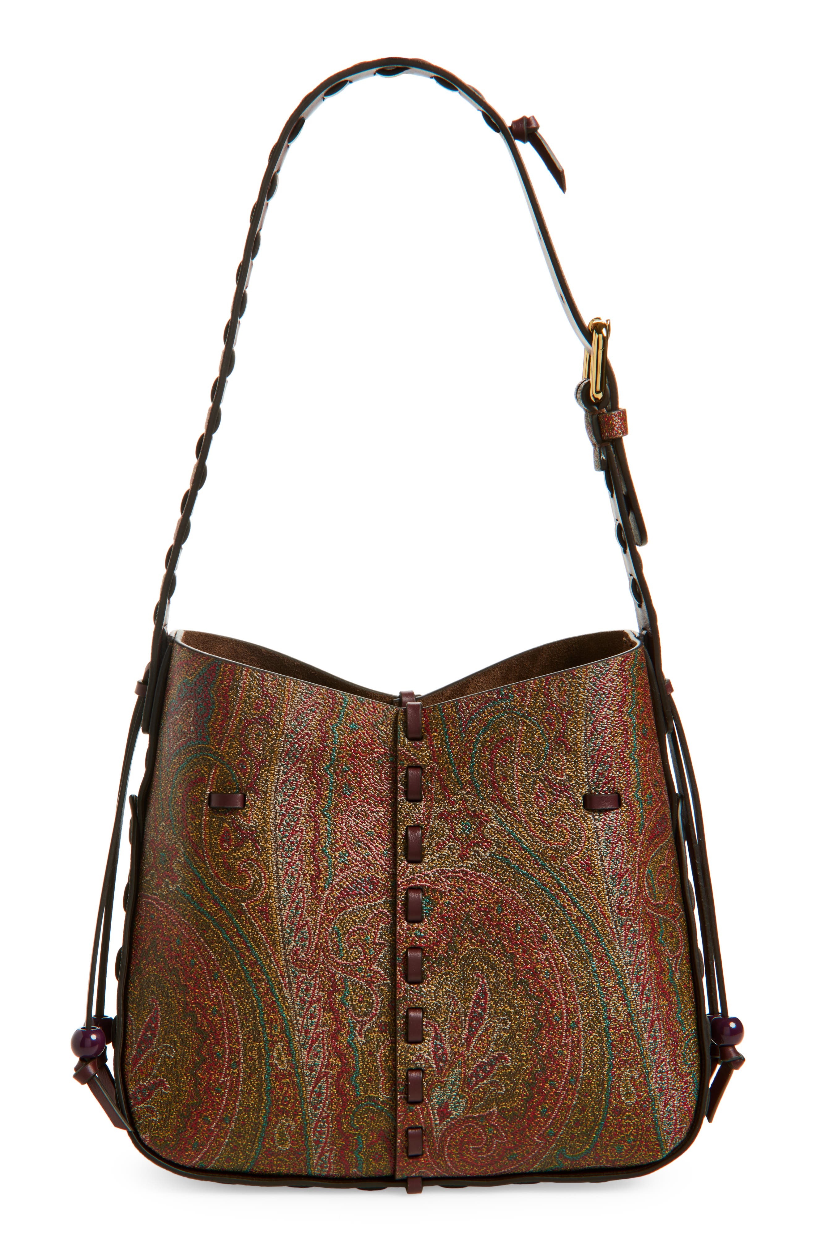 Etro Vulcan Arnica Coated Crossbody Bag in Vino at Nordstrom - 3