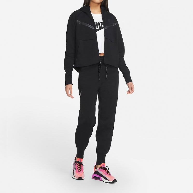 (WMNS) AS W Nike Sportswear TCH FLC WR Hoodie FZ Black CW4299-010 - 6