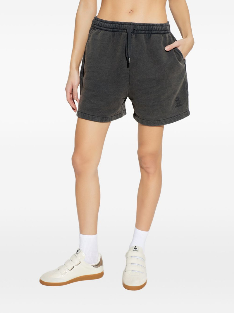 Miranae drawstring embroidered shorts 3