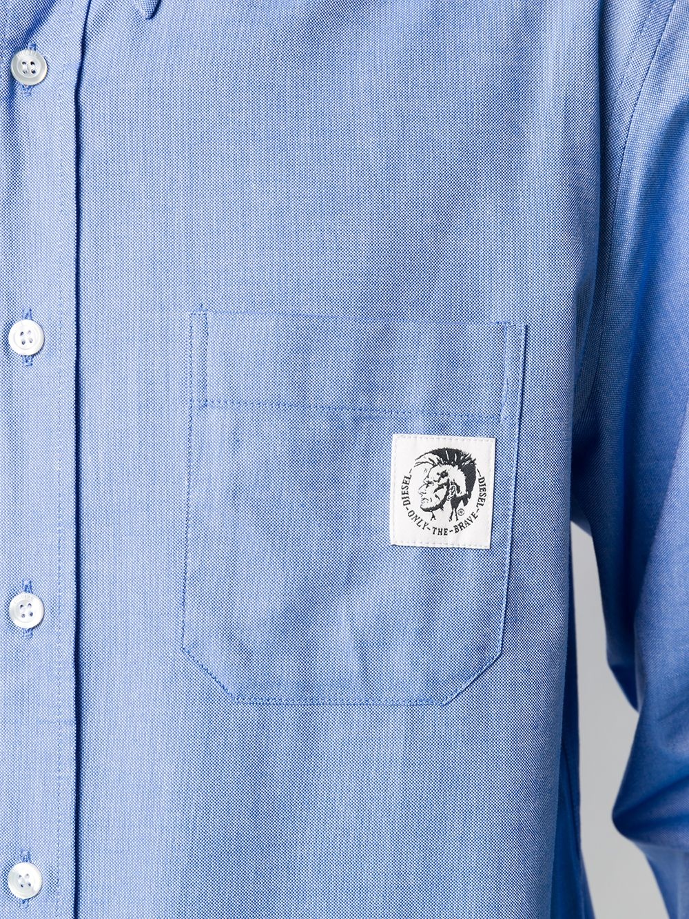 logo patch Oxford shirt - 5