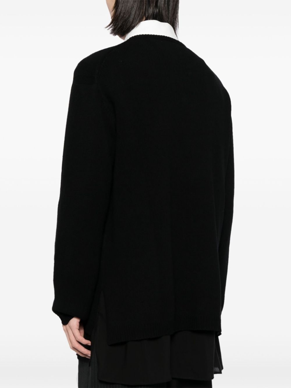 button up wool jumper - 4