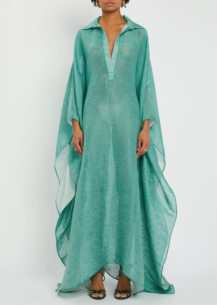 Taller Marmo Caicos Slubbed Linen-blend Kaftan - 2