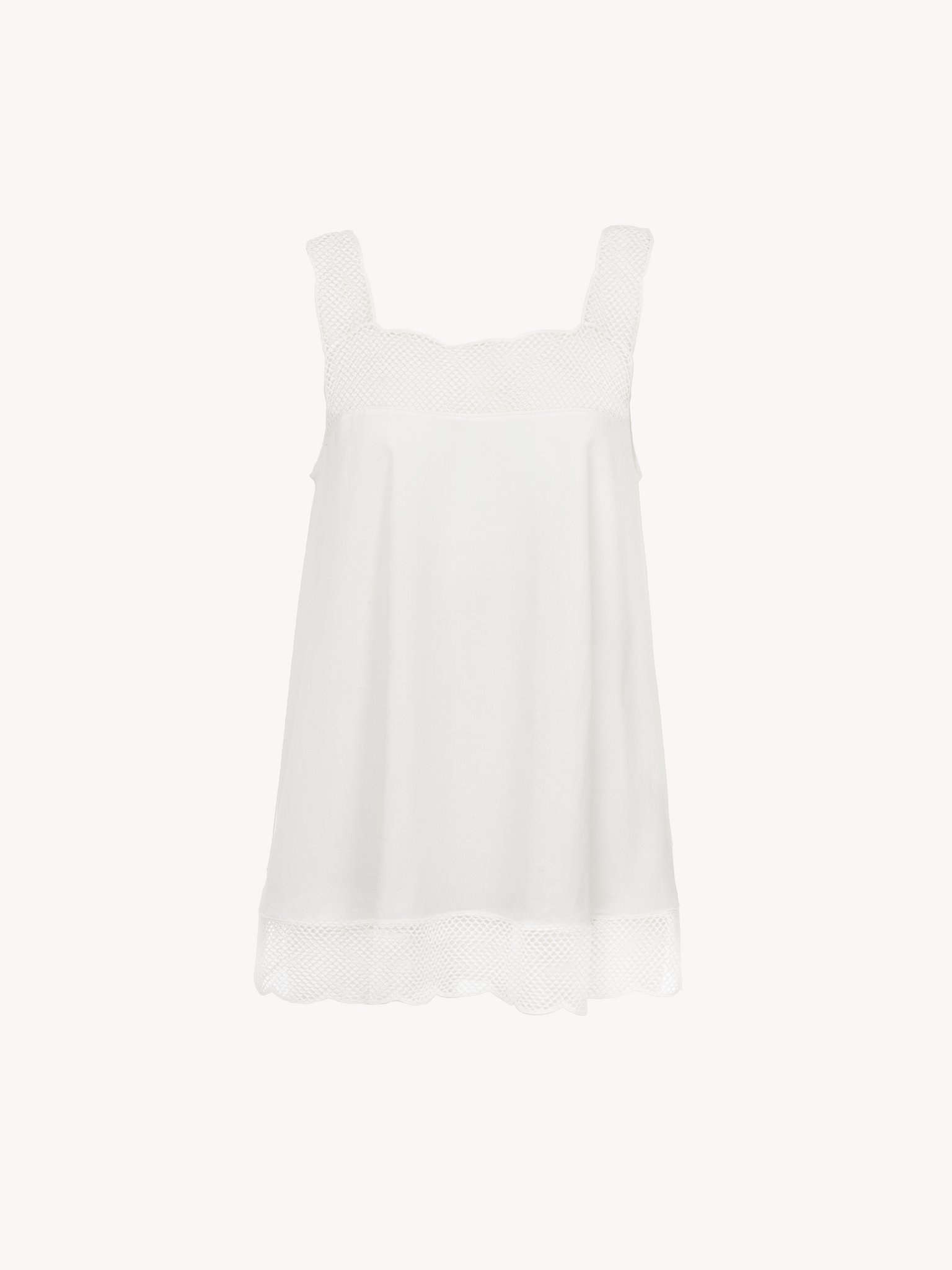 GUIPURE-DETAIL TANK TOP - 2
