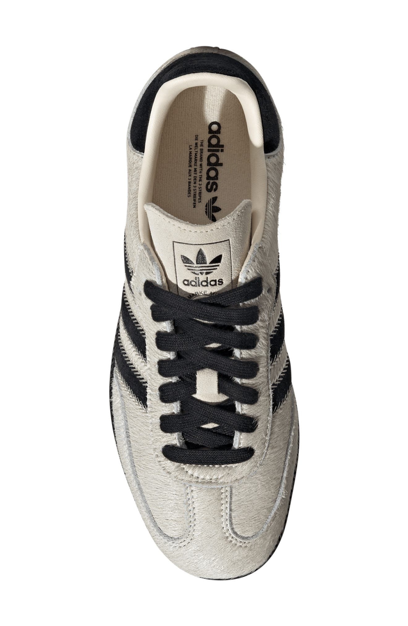 adidas Samba OG Sneaker in Wonder White/Black/Alumina at Nordstrom - 4