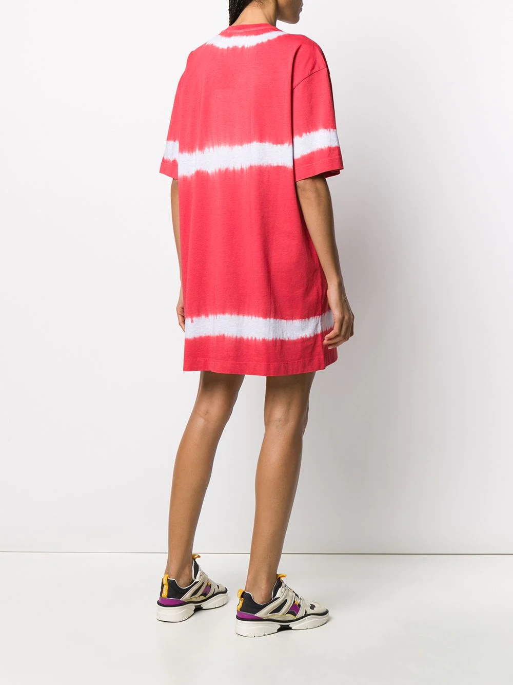 tie-dye print T-shirt dress - 4