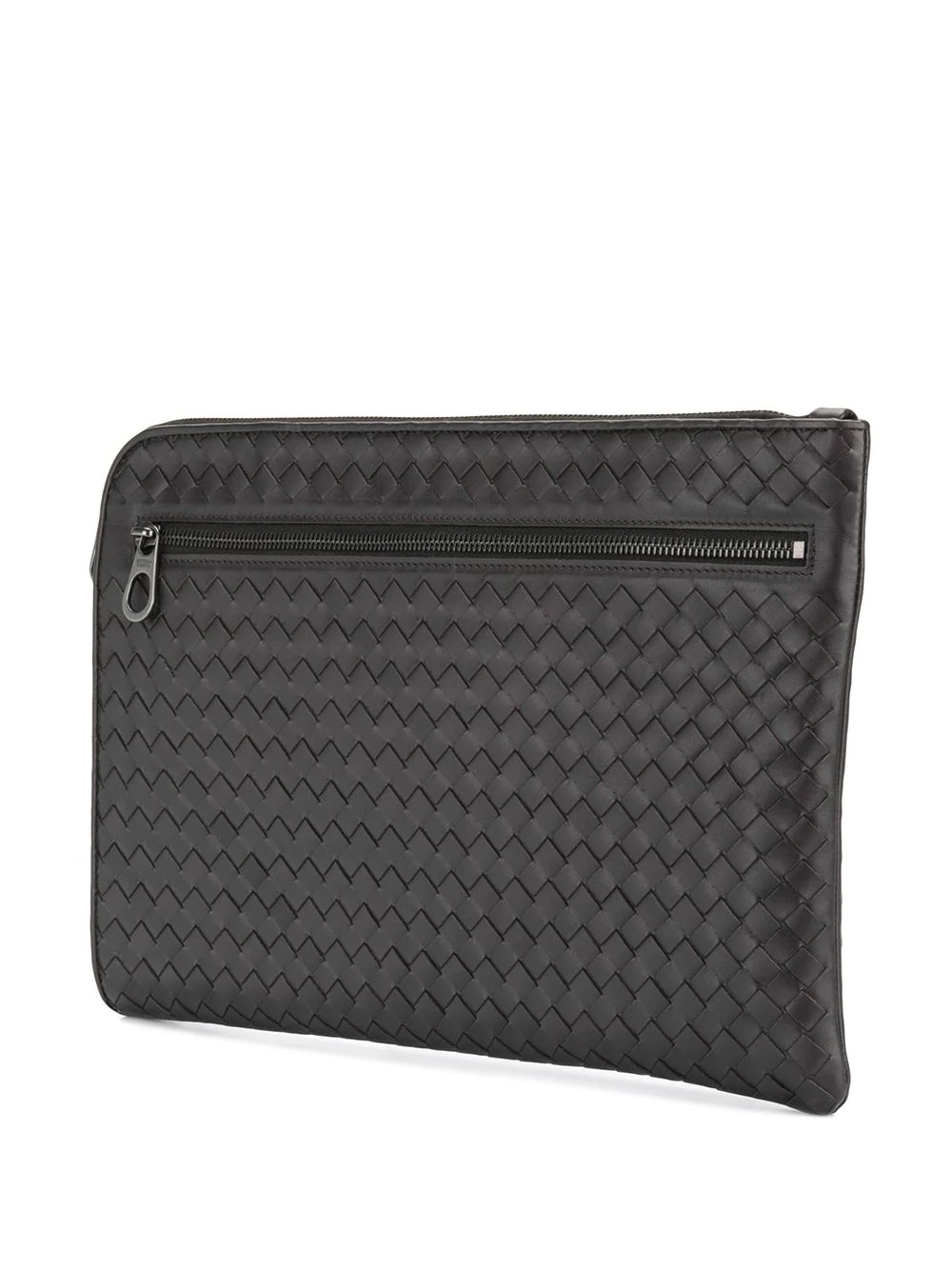 espresso Intrecciato small document case - 3