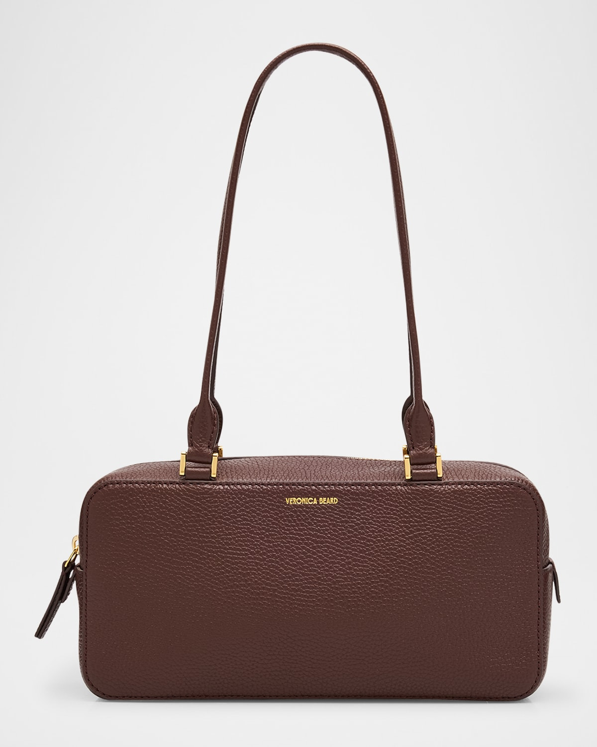 Boxy Grain Leather Shoulder Bag - 1