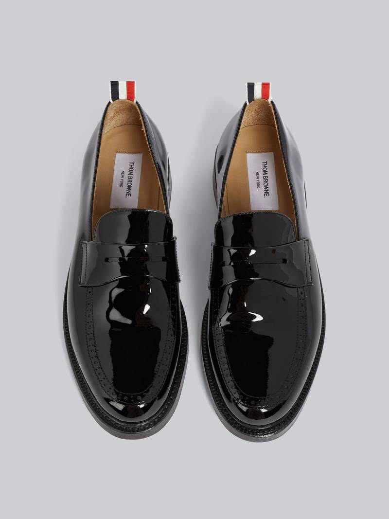 Black Patent Leather Penny Loafer 4