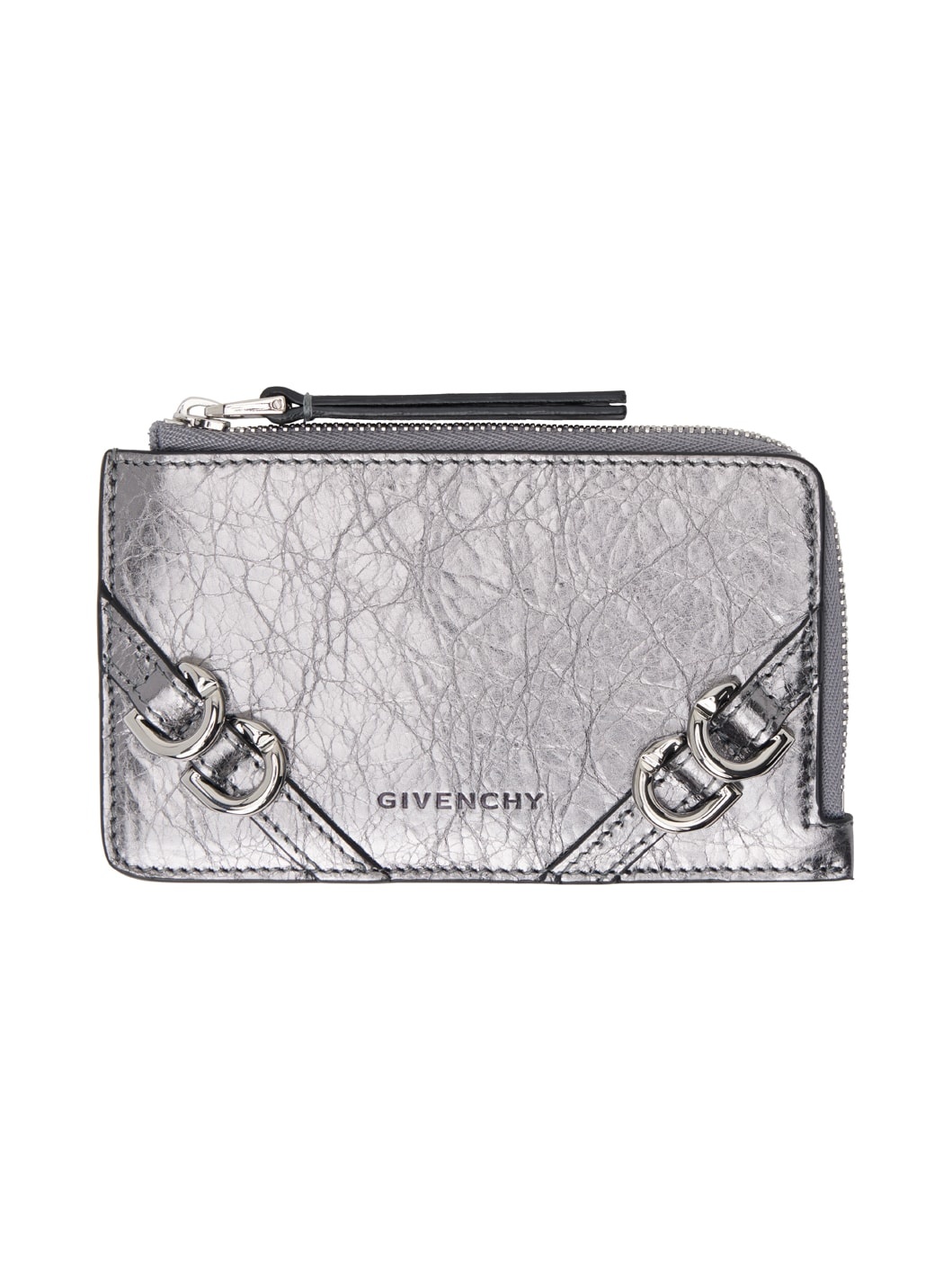 Silver Voyou Zipped Wallet - 1