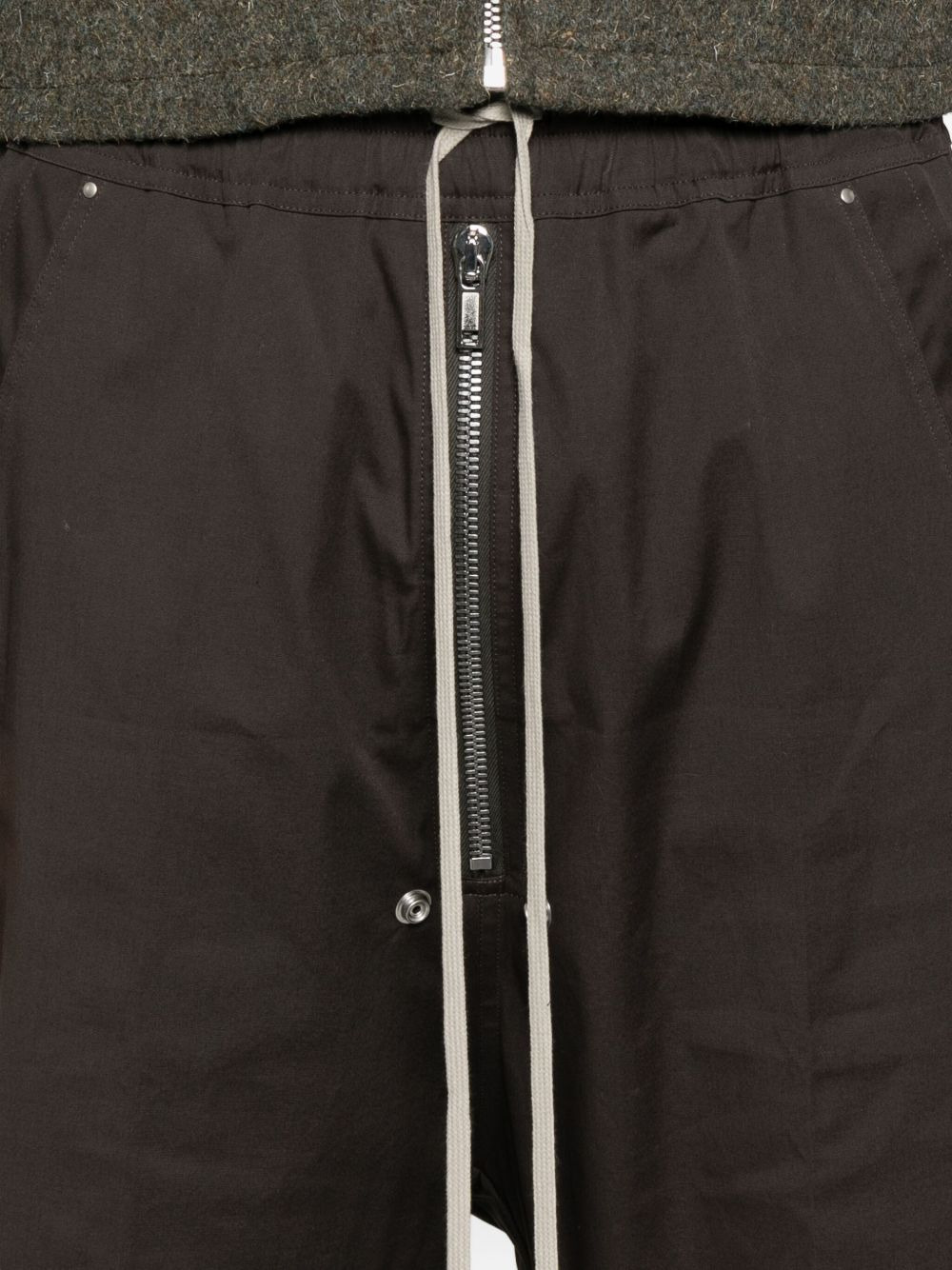 drawstring zip-fly shorts - 5