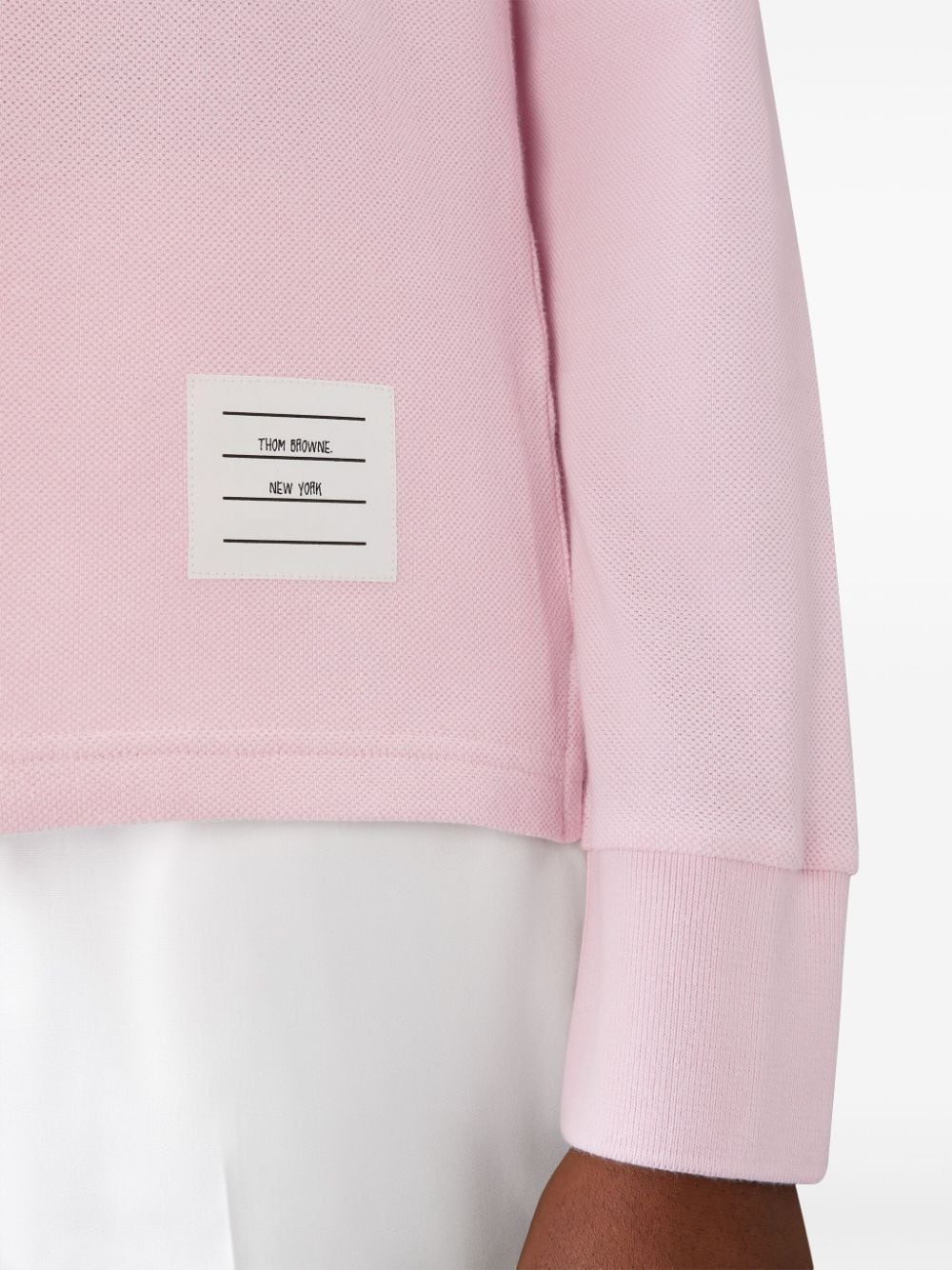 three-stripe long-sleeved polo shirt - 5