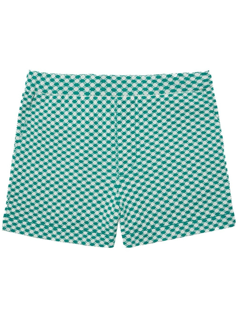 geometric-print shorts 1