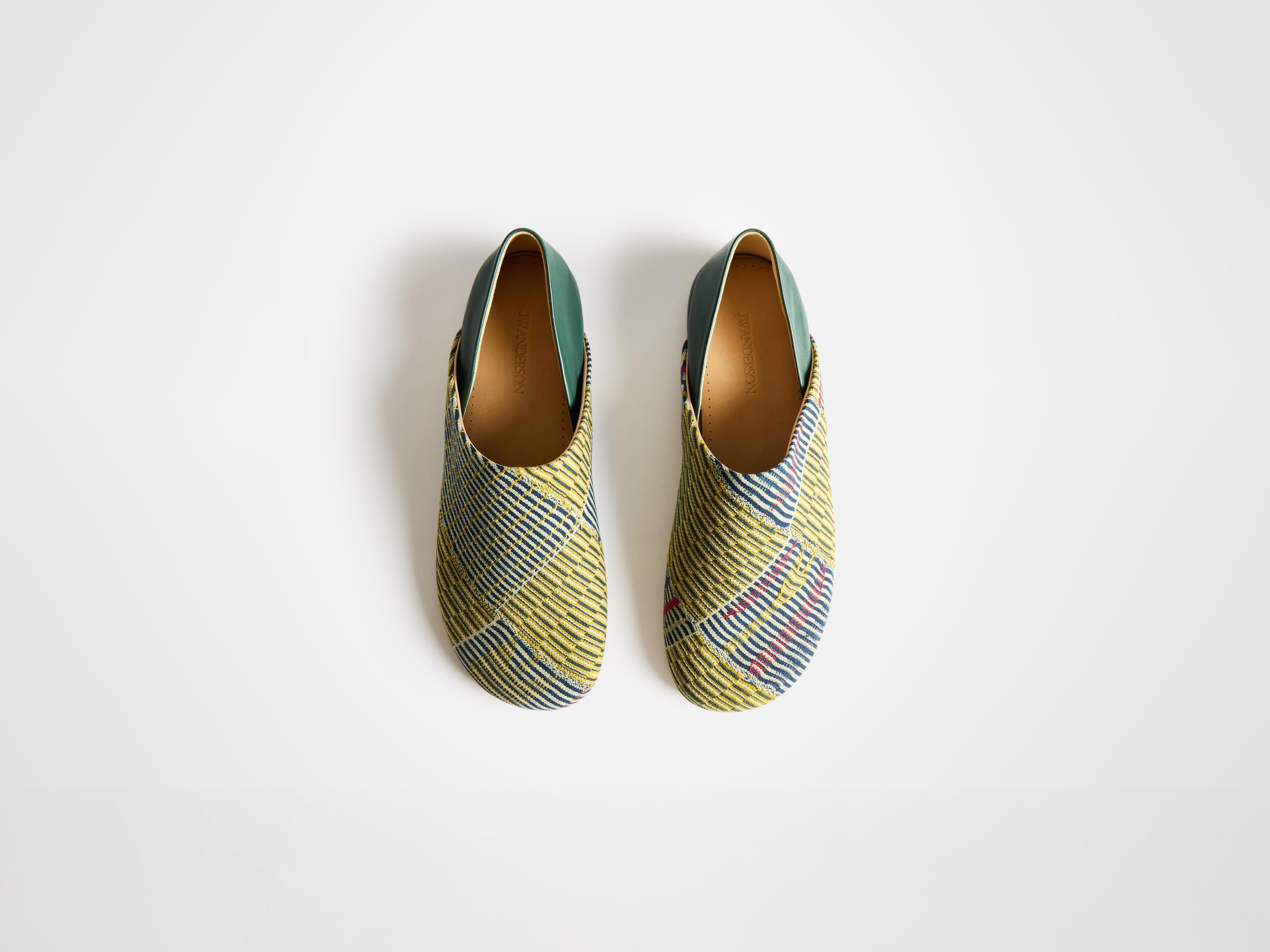 MENS SLIPPER MULES IN YELLOW & MULTI - 4