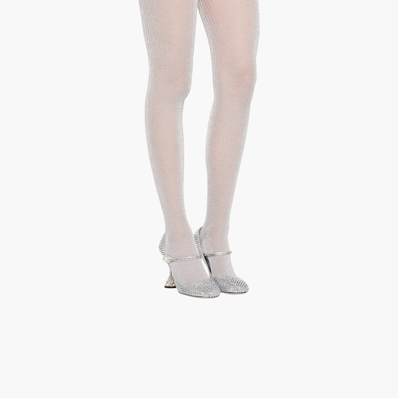 Miu Miu Lurex tights outlook