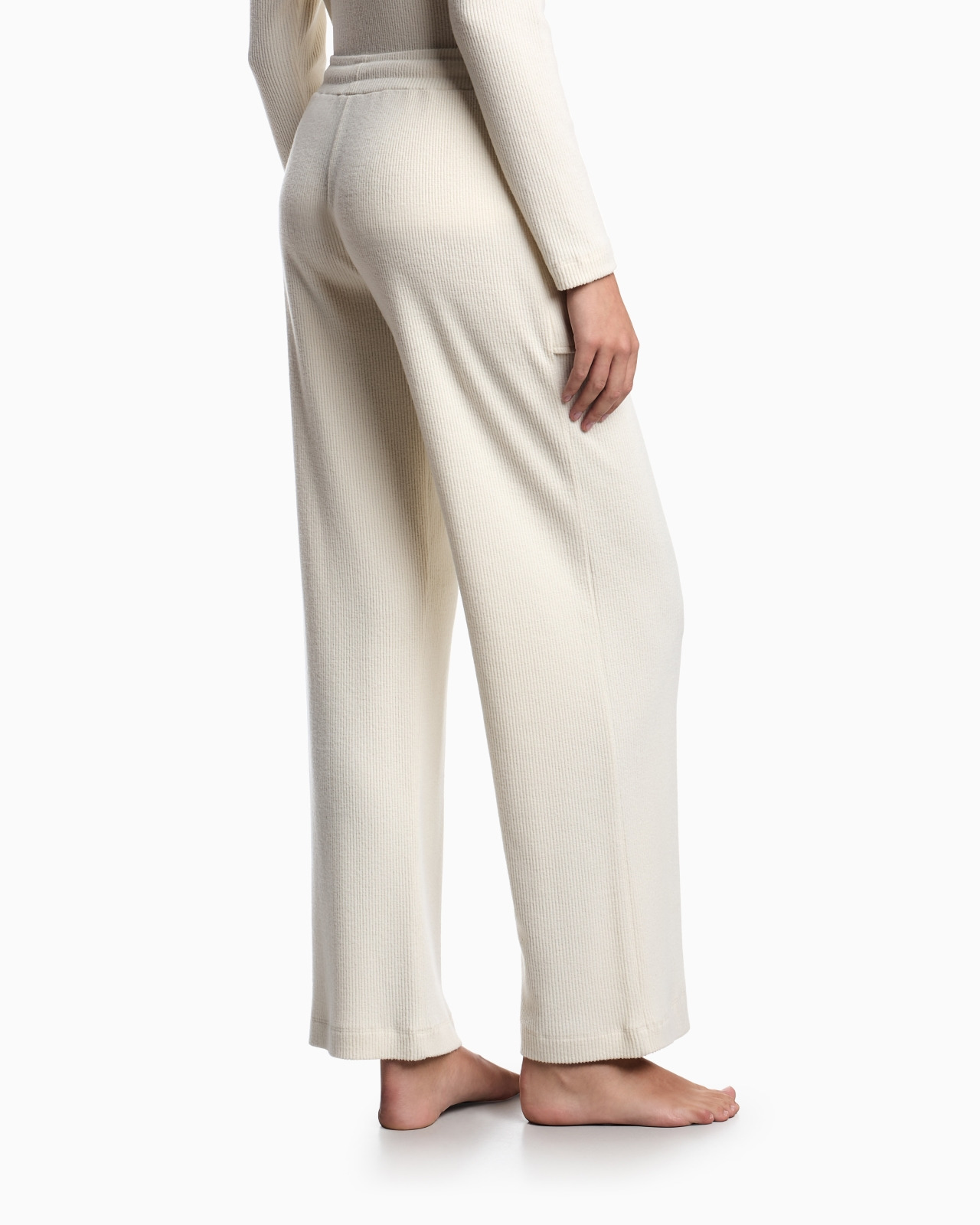 RIBBED VISCOSE LOUNGEWEAR TROUSERS - 3