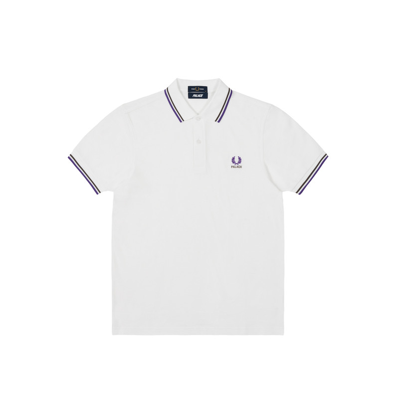 PALACE FRED PERRY SHIRT WHITE 1