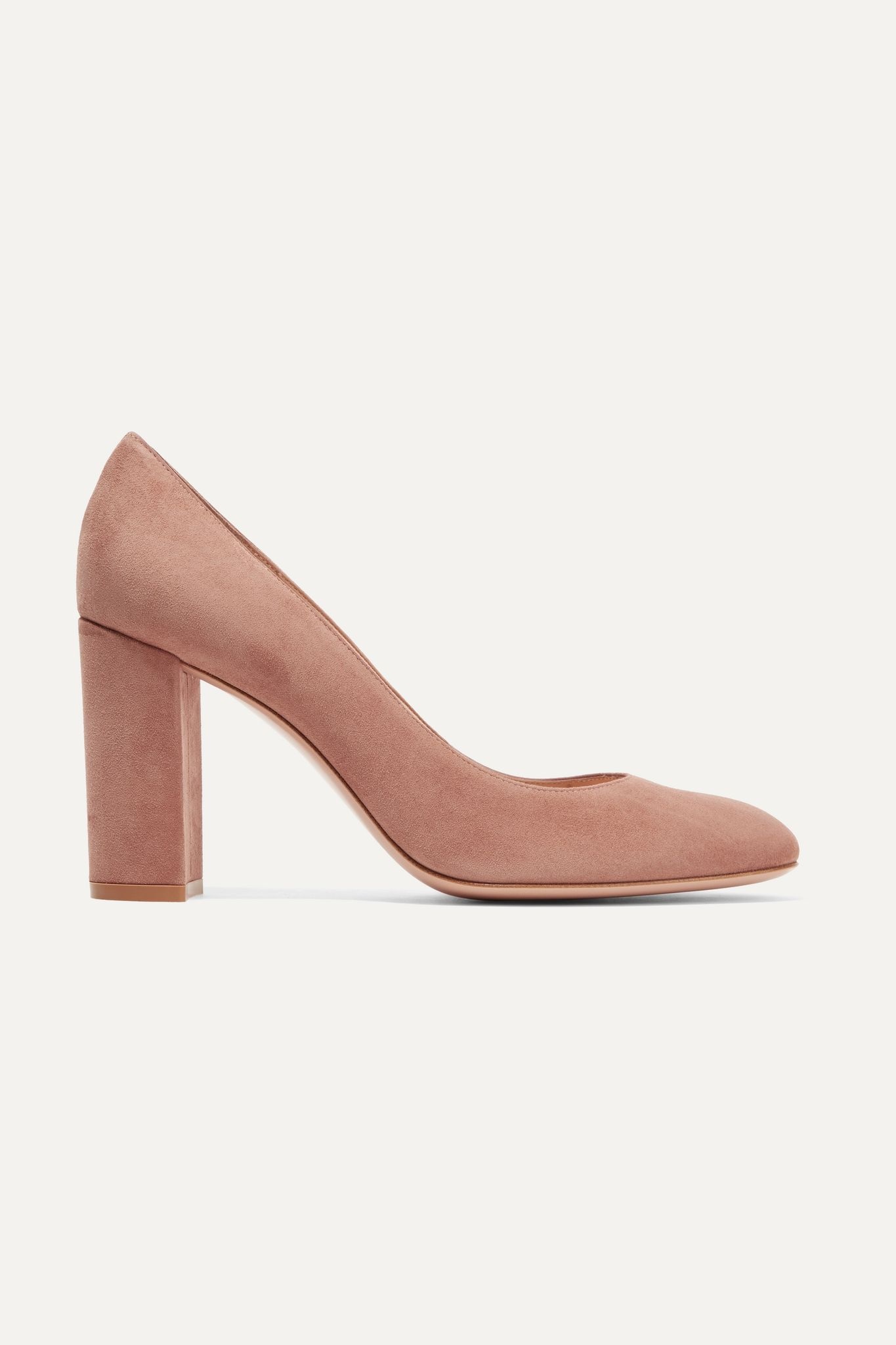 Gianvito Rossi Linda 85 suede pumps REVERSIBLE