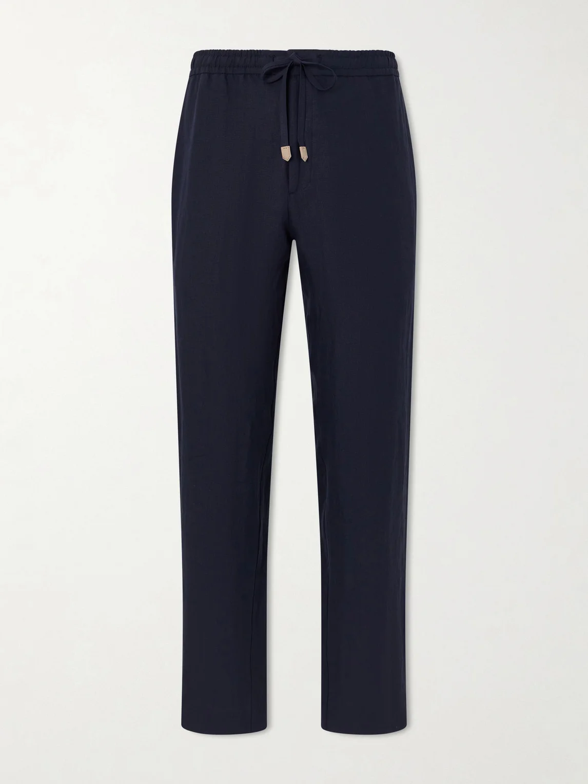 Straight-Leg Linen Trousers - 1