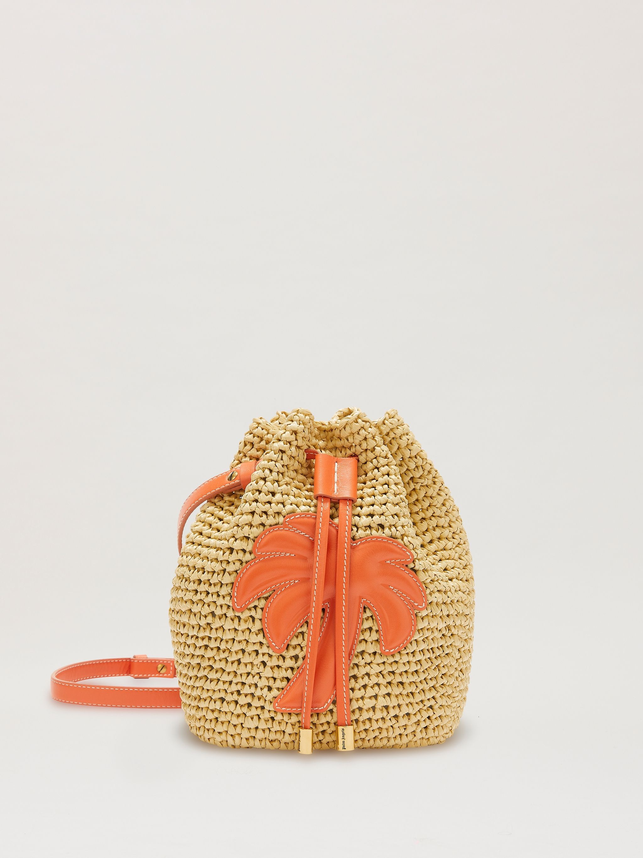 Woven Palm Bucket Bag - 1