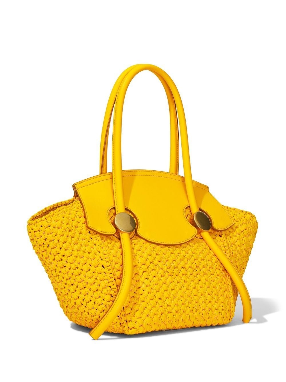 Pipe raffia tote bag - 3