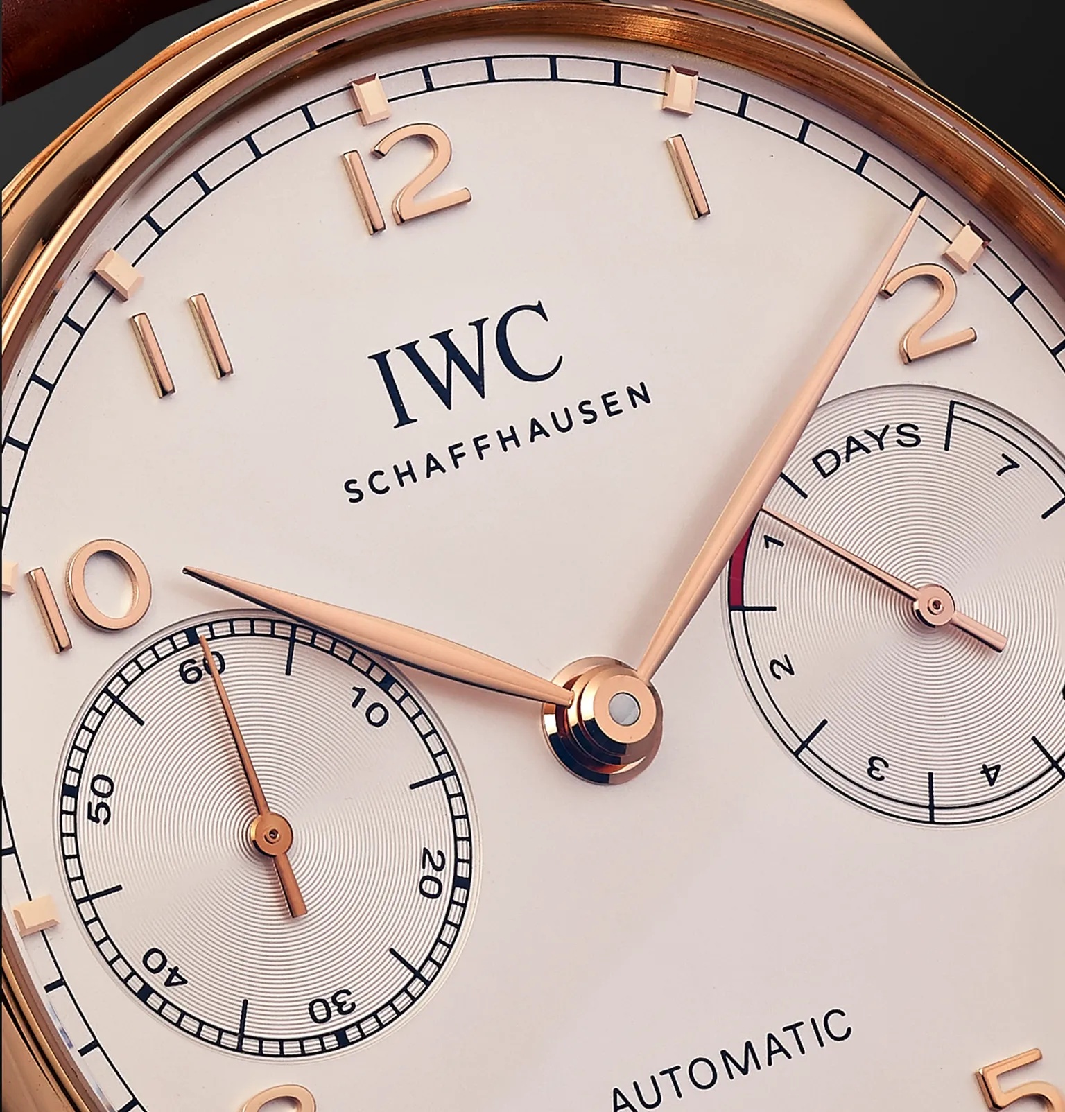 Portugieser Automatic 42mm 18-Karat Red Gold and Alligator Watch, Ref. No. IW500701 - 6