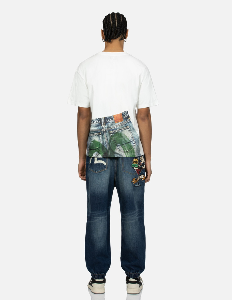 SIMULATED DIGITAL PRINT RELAX FIT T-SHIRT 5