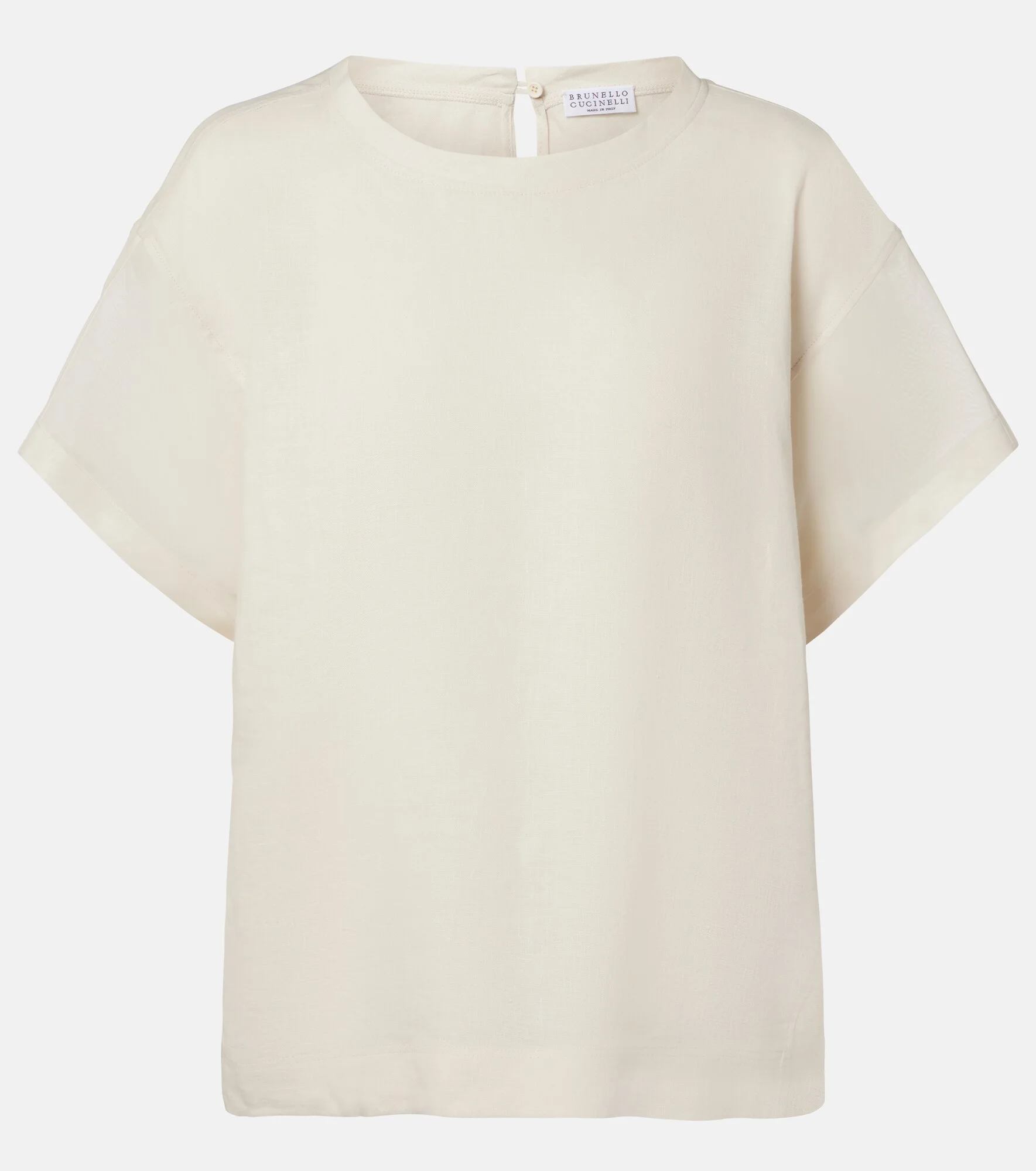 Oversized linen T-shirt - 1