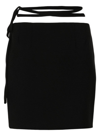 Sportmax asymmetric wrap mini skirt outlook