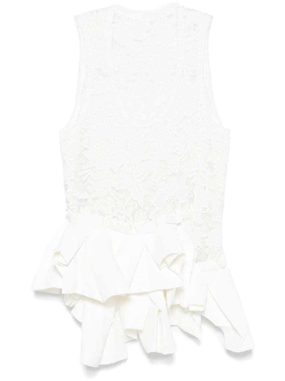 floral-lace top - 1