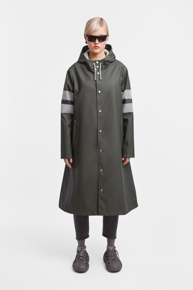 Stutterheim Norrbro Bike Raincoat Green outlook