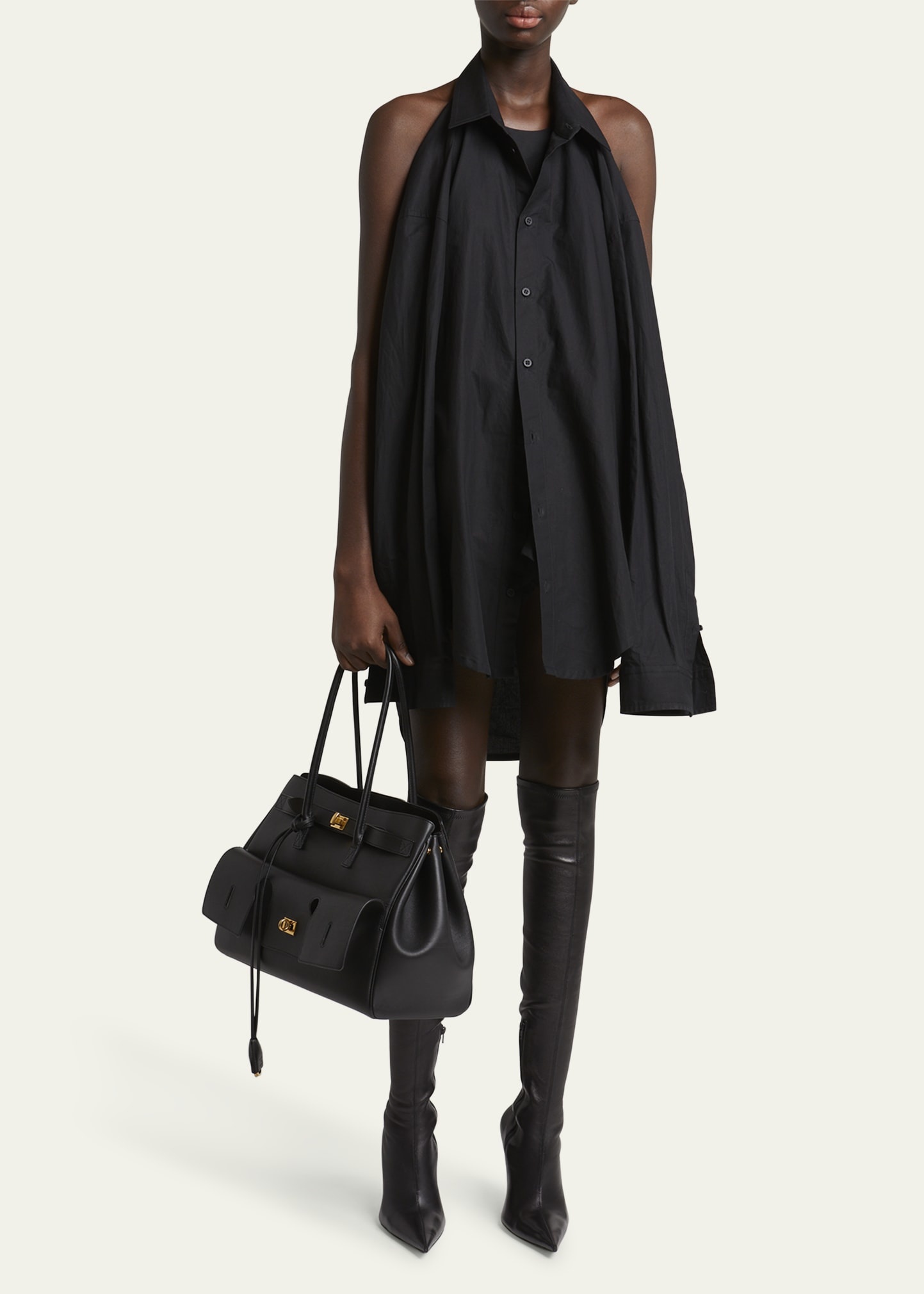 Bel Air Medium Flap Leather Tote Bag - 6