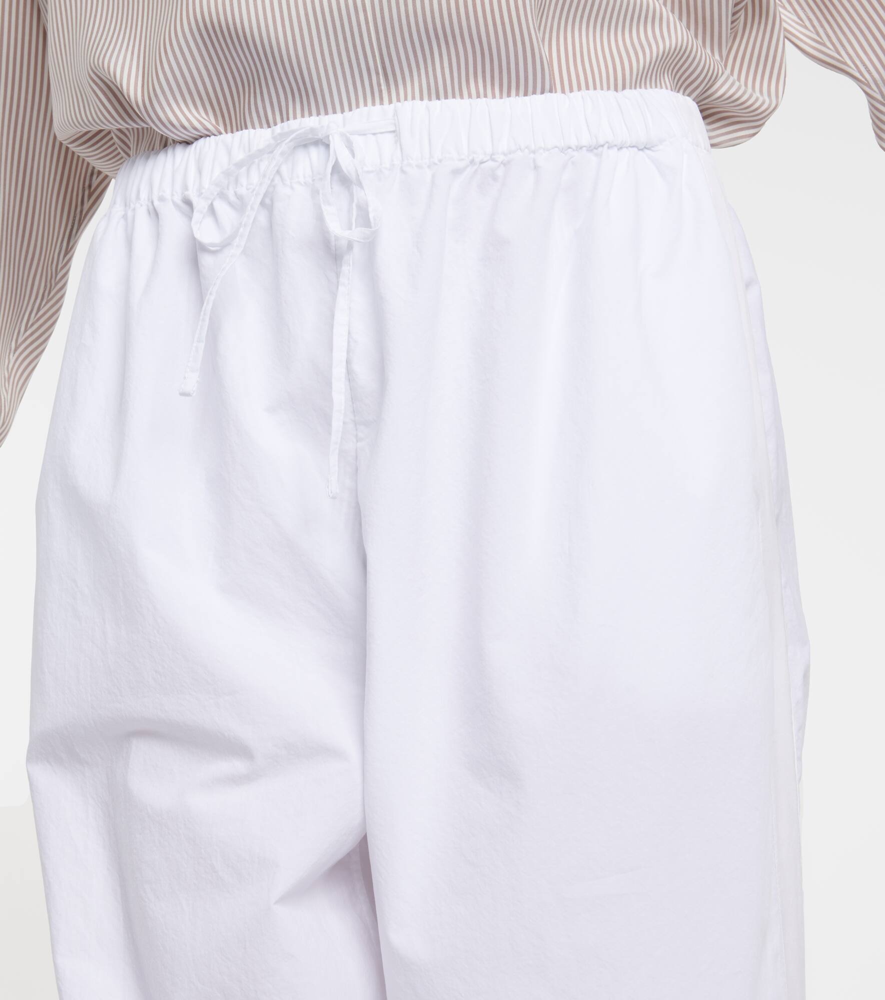 Hubert cotton wide-leg pants - 4