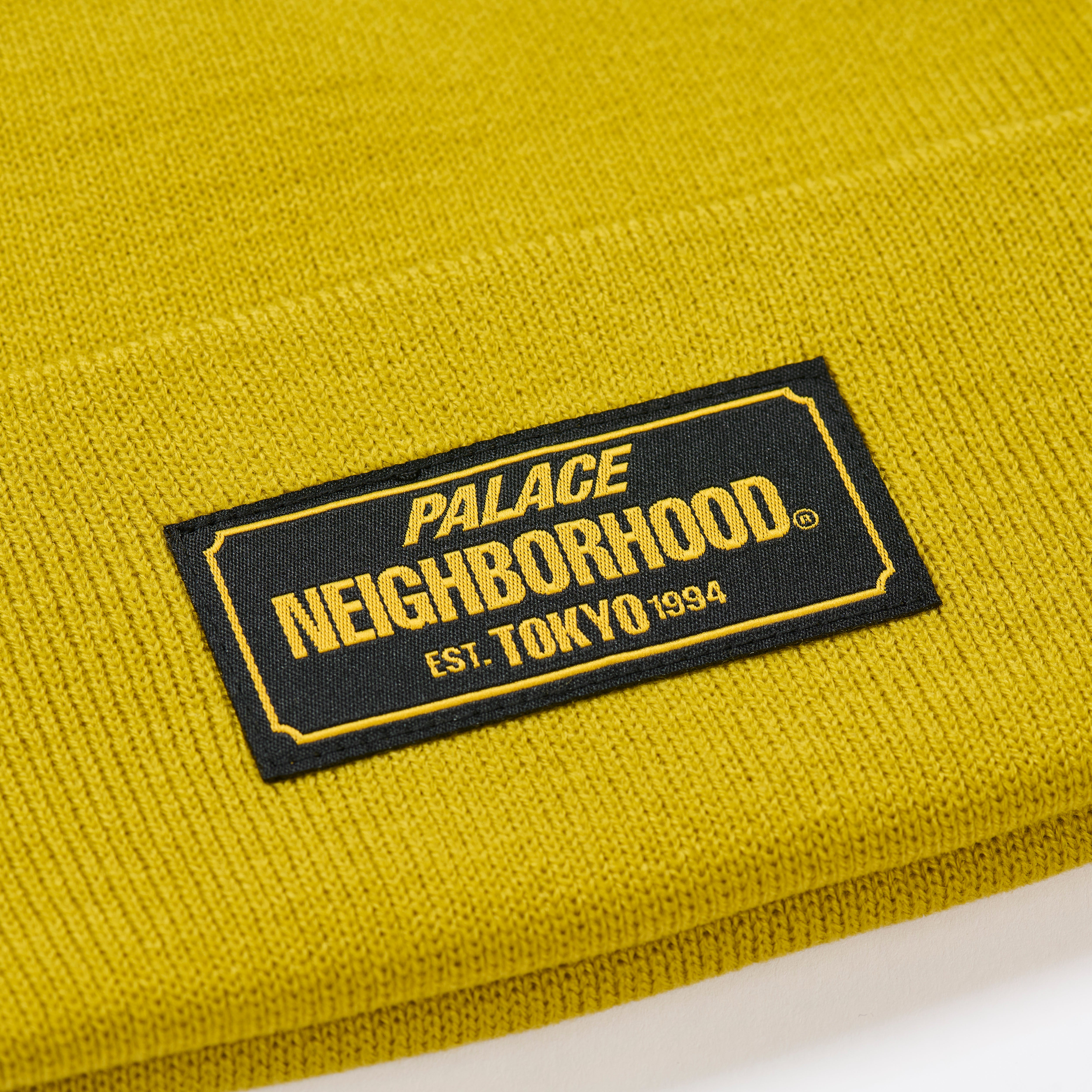 PALACE NEIGHBORHOOD BEANIE YELLOW - 3