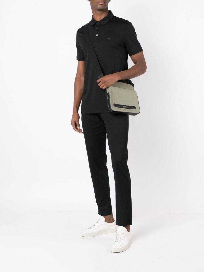 BOSS logo-print polo shirt outlook